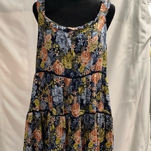 Blue floral tank